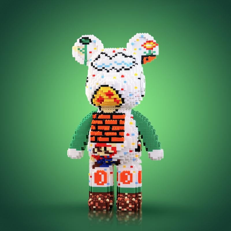 Bear Building Block Set - Perfect Educational Gift for Boys and Girls, Ideal for Birthdays and Family Bonding