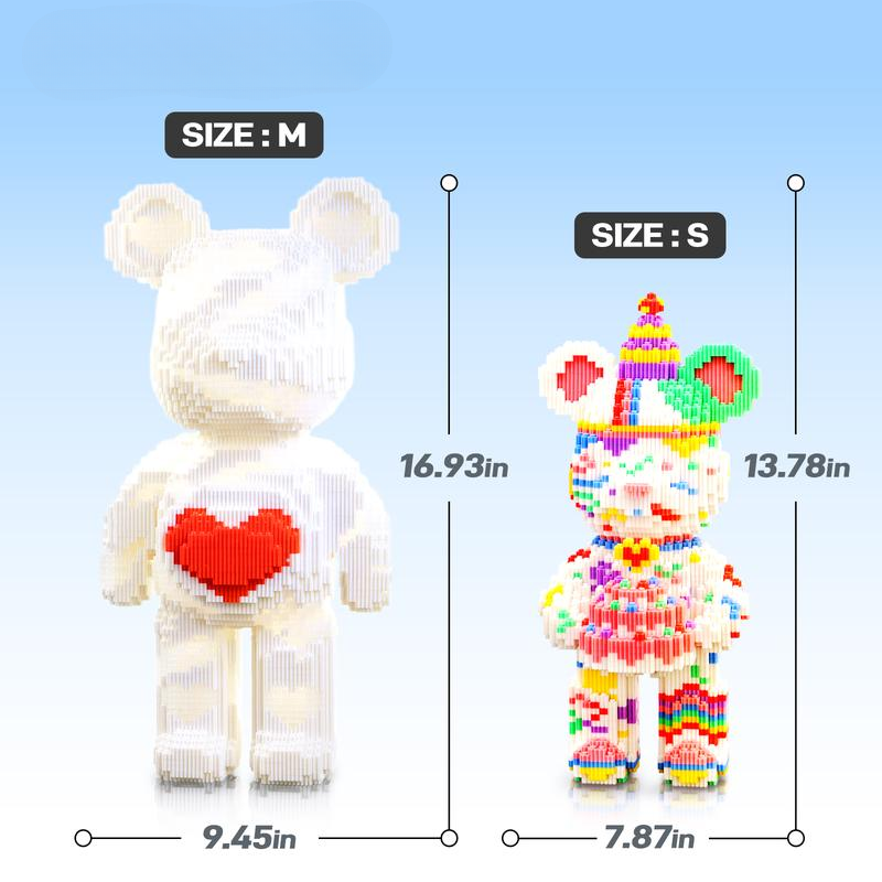 Bear Building Block Set - Perfect Educational Gift for Boys and Girls, Ideal for Birthdays and Family Bonding