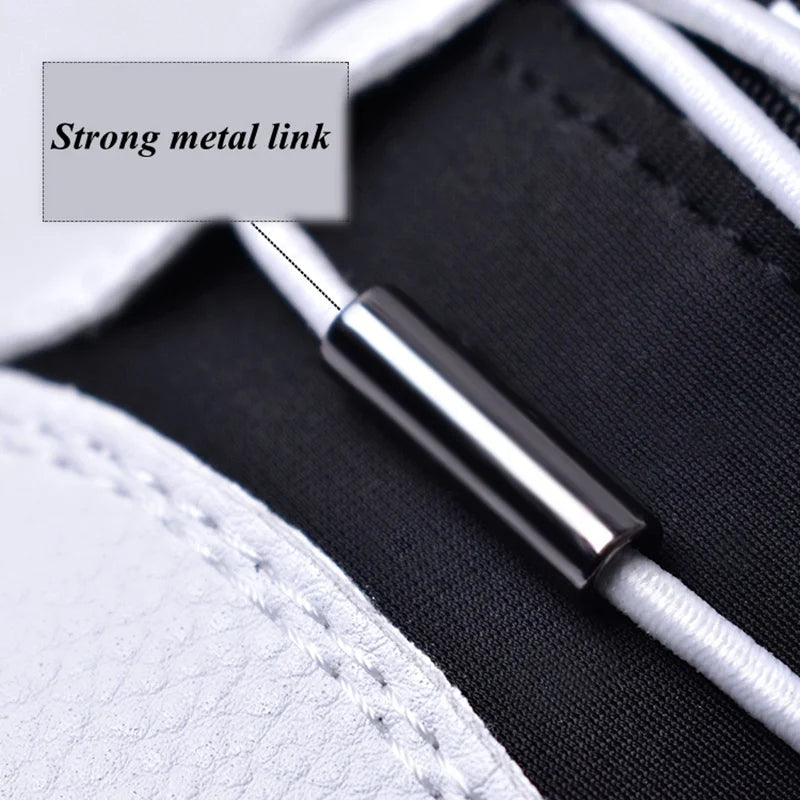 No Tie Elastic Shoelaces with Metal Lock - Quick & Easy for Kids and Adults!