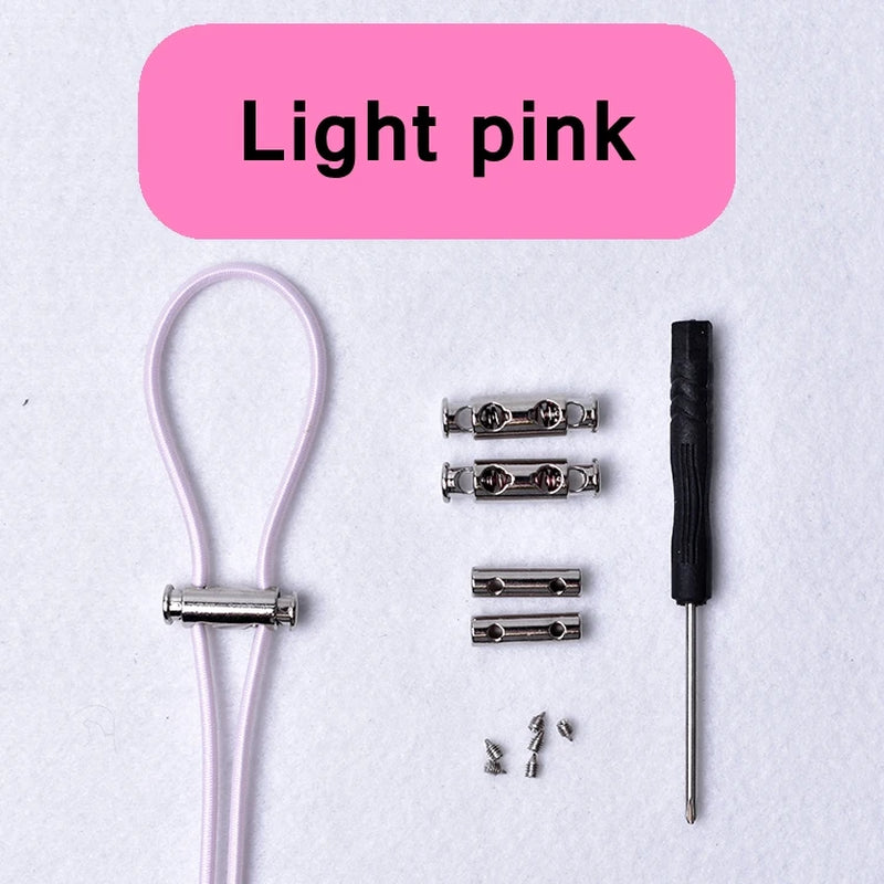No Tie Elastic Shoelaces with Metal Lock - Quick & Easy for Kids and Adults!