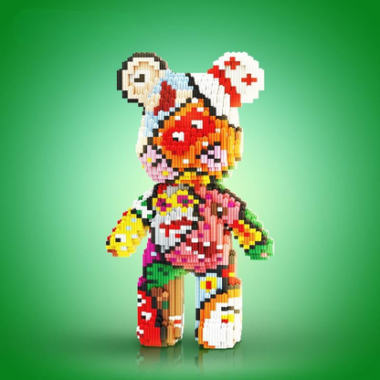 Bear Building Block Set - Perfect Educational Gift for Boys and Girls, Ideal for Birthdays and Family Bonding